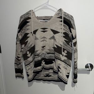 American Eagle Thick Knitted Sweater with Hood